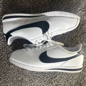Nike Classic White and Black Cortez Sneakers